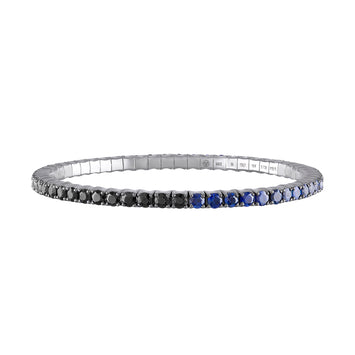 Black Diamond & Blue Sapphire · Duet Bracelets
