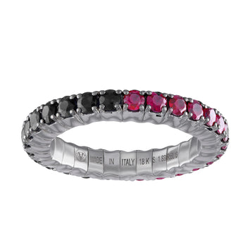 Black Diamonds & Mozambique Rubies · Duet Rings