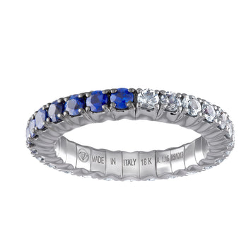 Blue Sapphires & Diamond · Duet Rings