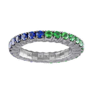 Blue Sapphires & Tsavorites · Duet Rings