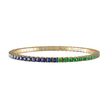 Blue Sapphires & Tsavorites · Duet Bracelets