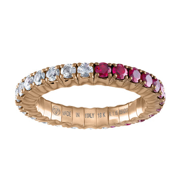 Diamond & Mozambique Rubies · Duet Rings