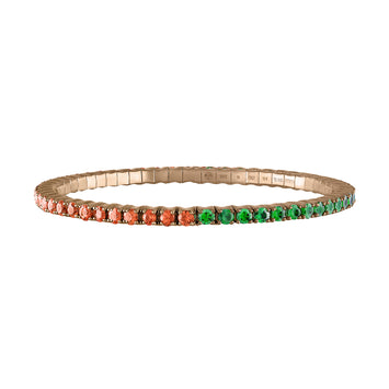 Orange Sapphires & Tsavorites · Duet Bracelets