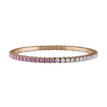Pink Sapphires & Diamond · Duet Bracelets