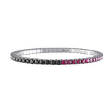 Black Diamond & Mozambique Rubies · Duet Bracelets