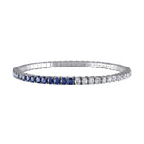 Blue Sapphires & Diamonds · Duet Bracelets