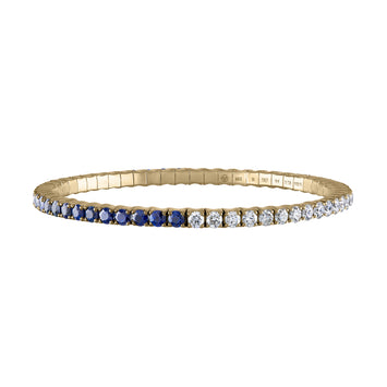 Blue Sapphires & Diamonds · Duet Bracelets