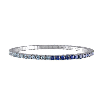 Light-Blue & Blue Sapphire · Duet Bracelets