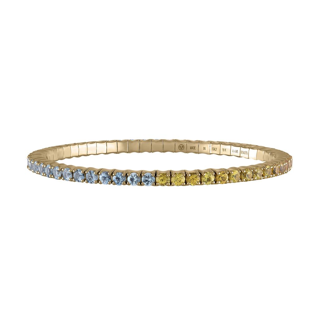 Light-Blue & Yellow Sapphires · Duet Bracelets