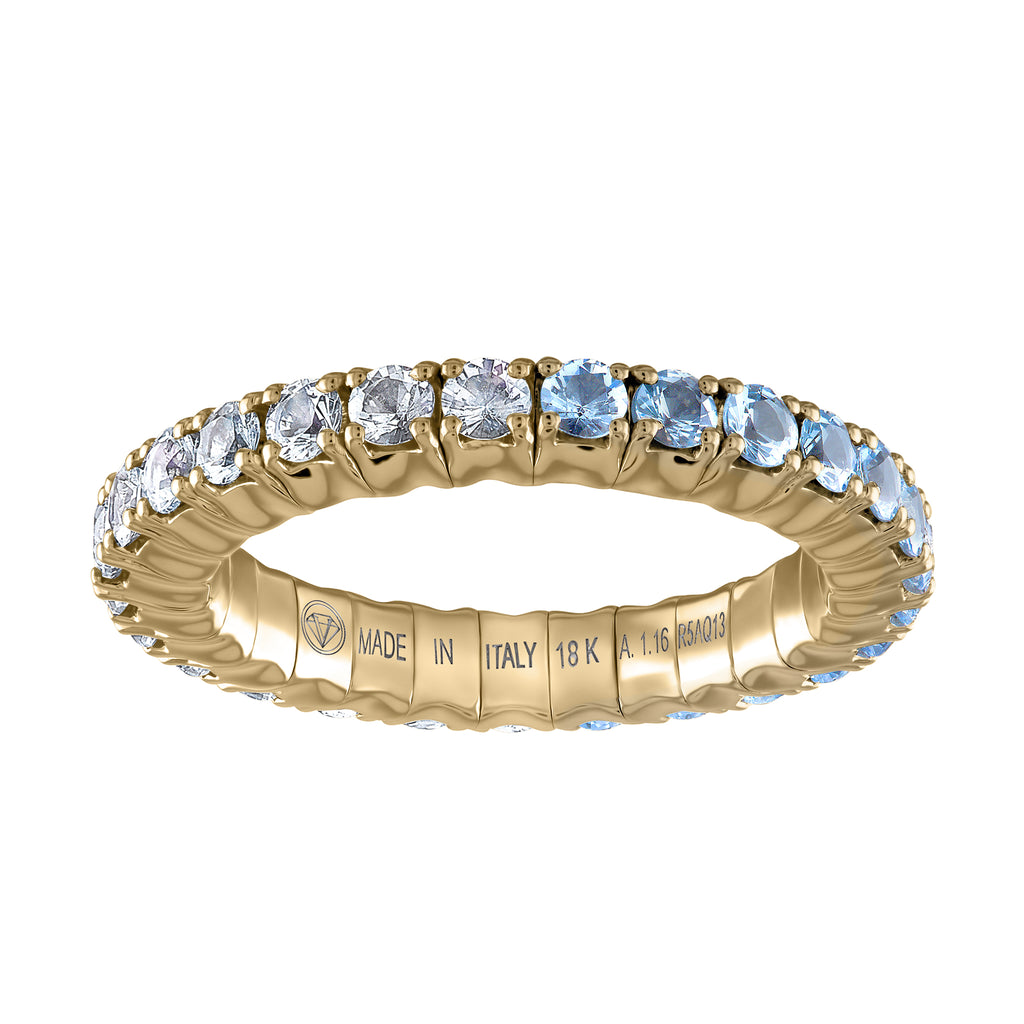 Duet Rings Diamonds & Light-Blue · Duet Rings – VittorioB