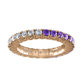 Diamond & Purple Sapphires · Duet Rings