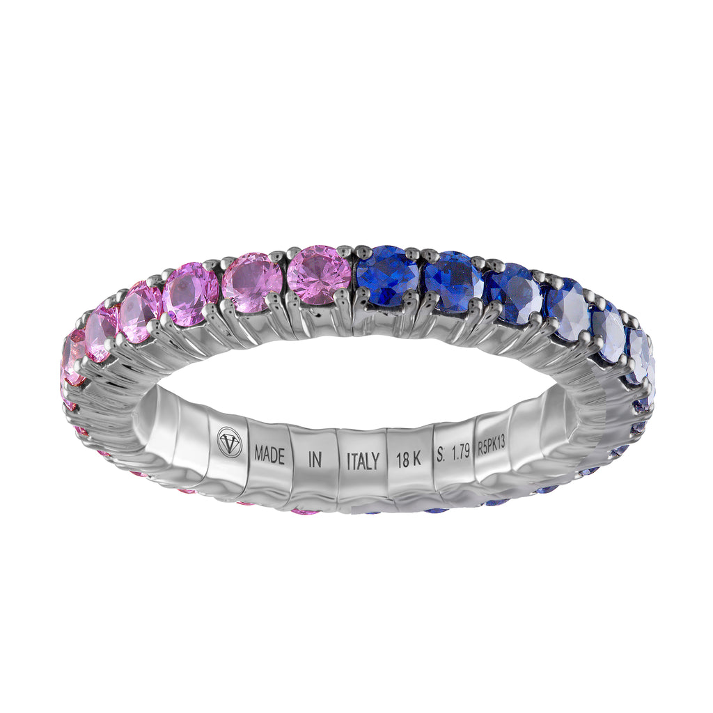 Pink & Blue Sapphires · Duet Rings