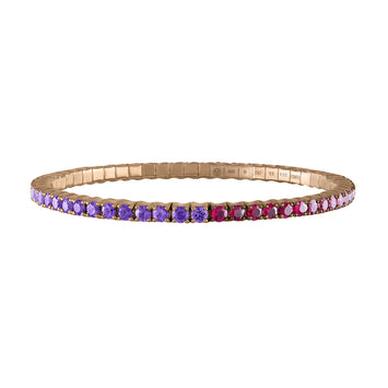 Purple Sapphires & Mozambique Rubies · Duet Bracelets