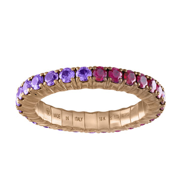 Purple Sapphires & Mozambique Rubies · Duet Rings