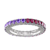 Purple Sapphires & Mozambique Rubies · Duet Rings