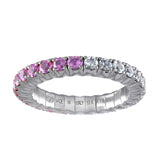Pink Sapphires &  Diamond · Duet Rings