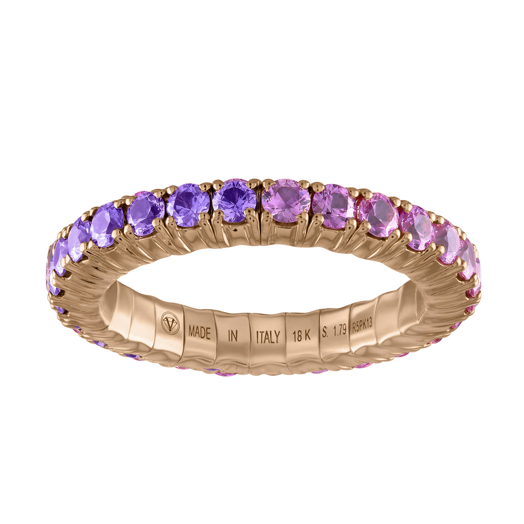 Purple & Pink Sapphires · Duet Rings