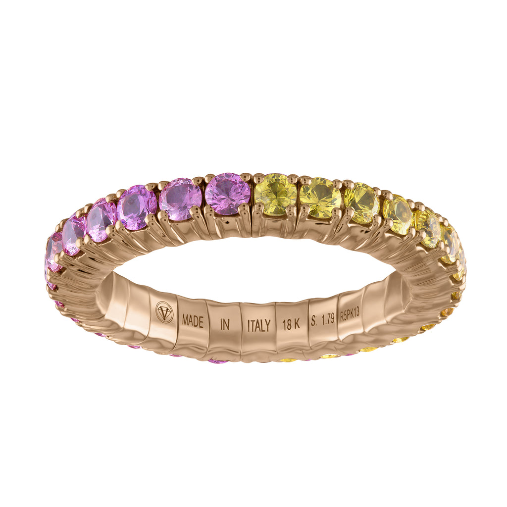 Pink & Yellow Sapphires · Duet Rings
