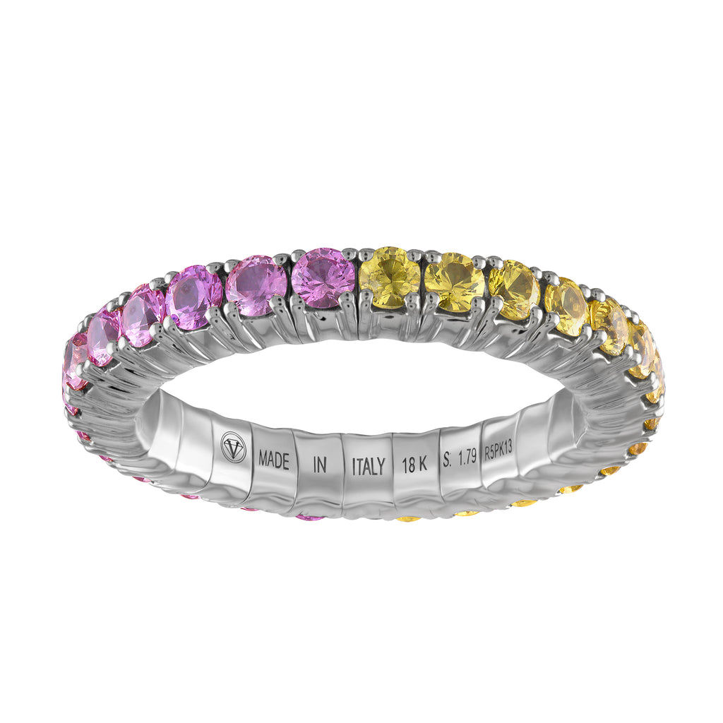 Pink & Yellow Sapphires · Duet Rings