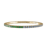 Tsavorites & Light-Blue Sapphire · Duet Bracelets