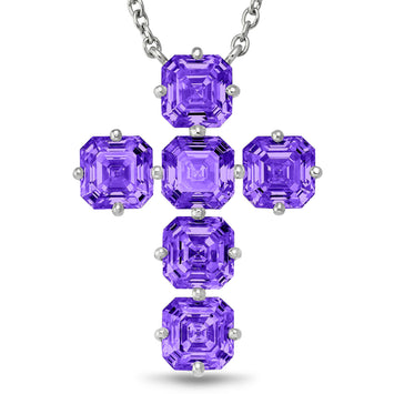 Purple Sapphires Asschers