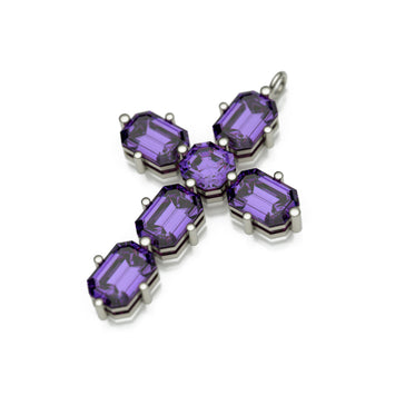 Purple Sapphires Emerald Cut